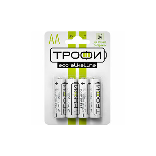 Трофи Батарейка Трофи LR6-4BL ECO, 4шт трофи батарейка трофи lr6 2bl eco 2шт