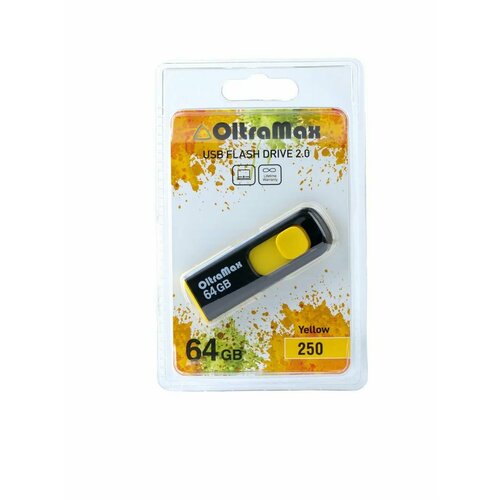 USB флеш накопитель OM-64GB-250-желтый