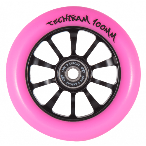 фото Колесо для самоката x-treme 110мм форма winner, цвет розовый techteam