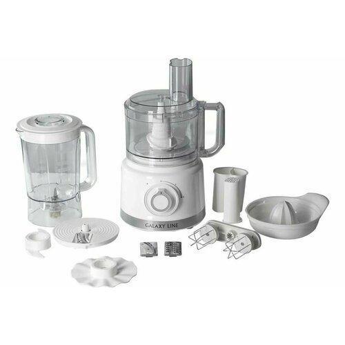 Кухонный комбайн Galaxy GL 2309 1000 Вт 2 скорости работы импульсный режим пластиковая чаша 960000₽