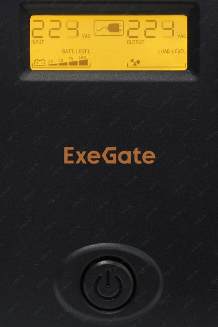 Источник бесперебойного питания Exegate EP285519RUS 2000VA/1200W, LCD, AVR, 4 евророзетки, RJ45/11, USB, - фото №13