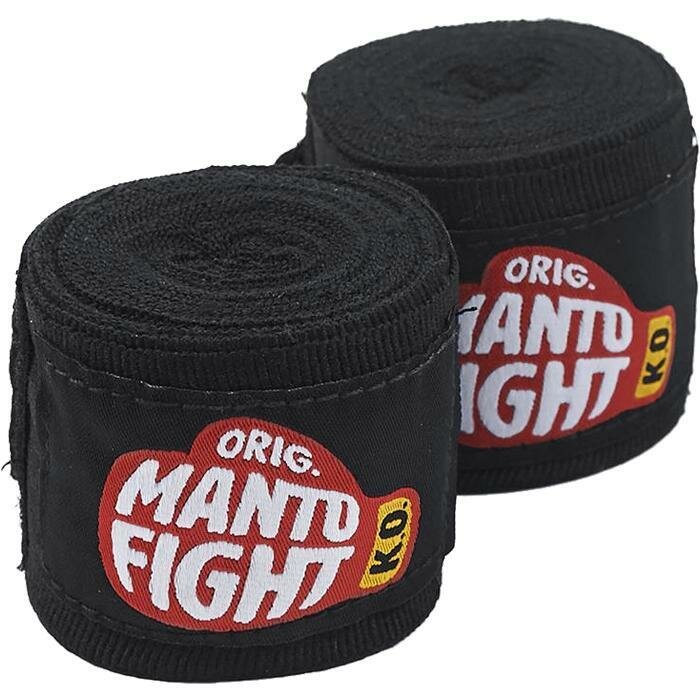 Бинты боксерские, эластичные Manto Glove 2 шт. - Black (4 метра)