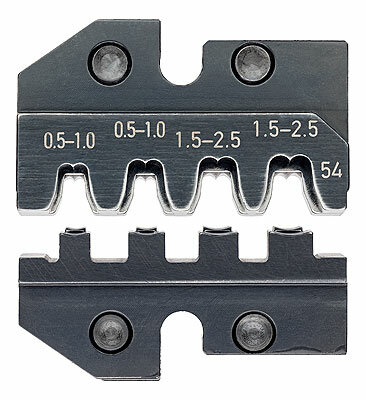 Плашка опрессовочная: Junior Power Timer/ контакты типа "розетка" 18.8 мм, 0.5-2.5 мм², 4 гнезда Knipex KN-974954