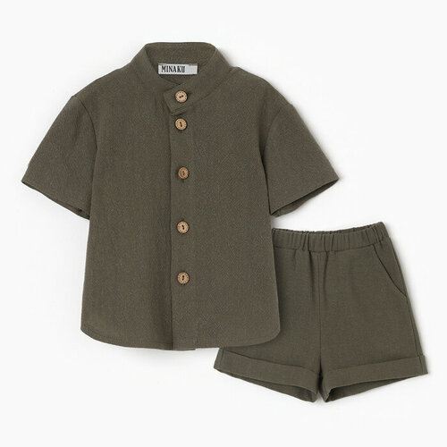 Комплект одежды Minaku, размер 74/80, зеленый комплект одежды minaku размер 74 80 голубой