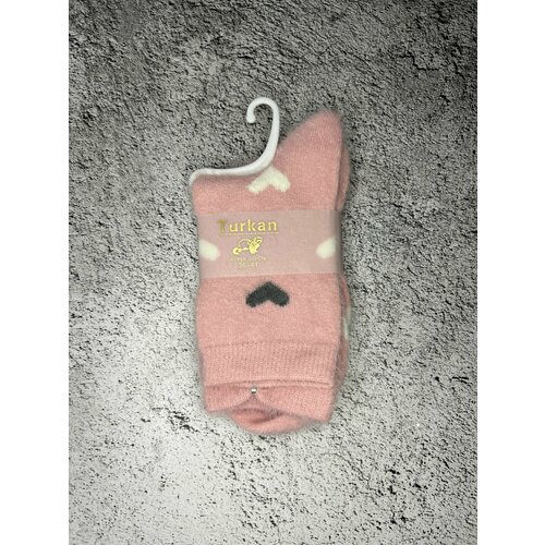 Носки , размер 36-41, розовый теплые носки из меха куницы термоноски женские носки носки зимнии