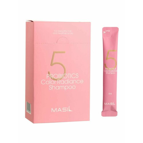 Набор шампуней, 8 мл х 20 шт, 5 PROBIOTICS COLOR RADIANCE SHAMPOO STICK POUCH, Masil