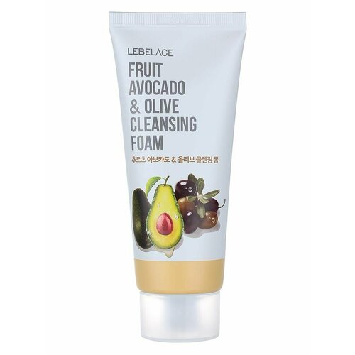 Пенка для лица FRUIT AVOCADO&OLIVE CLEANSING FOAM 100 мл, Lebelage