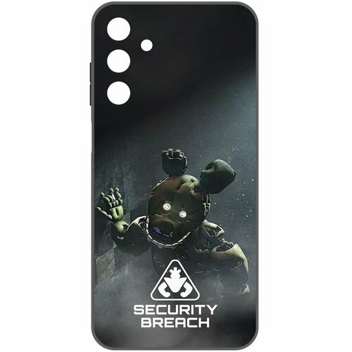 Чехол-накладка Krutoff Soft Case фнаф (FNAF) - Нарушение безопасности для Samsung Galaxy A15 5G (A156) черный чехол накладка krutoff soft case фнаф fnaf нарушение безопасности для samsung galaxy a24 a245 черный