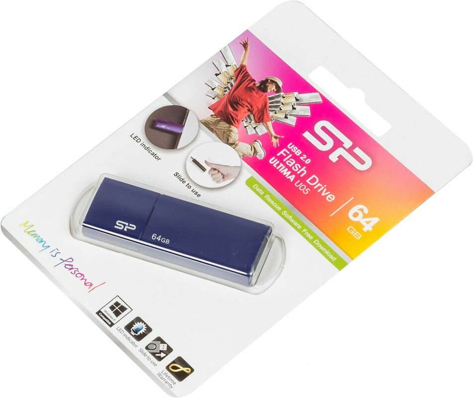 USB flash накопитель Silicon Power Ultima U05 SP064GBUF2U05V1D 64Gb