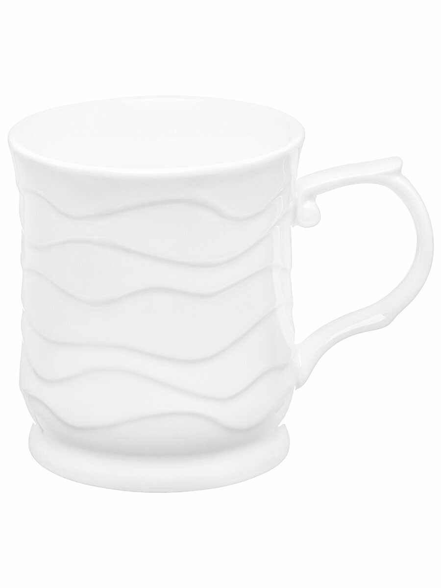 Кружка / чашка для кофе, чая 380 мл 12,5х8,5х10 см Elan Gallery Айсберг волны