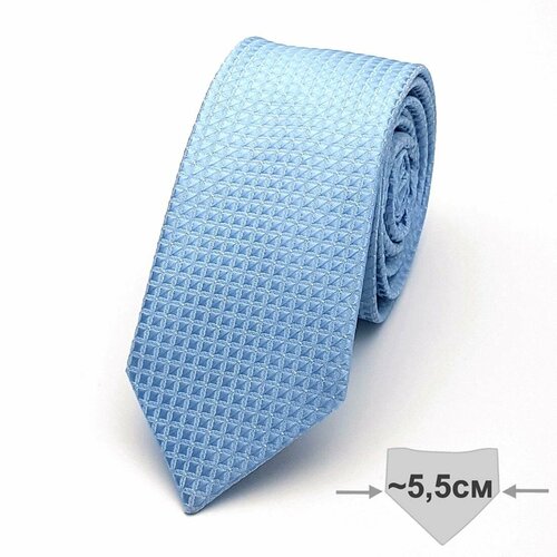 Галстук Brostem, голубой стильный широкий галстук в квадратик benjamin james 811547