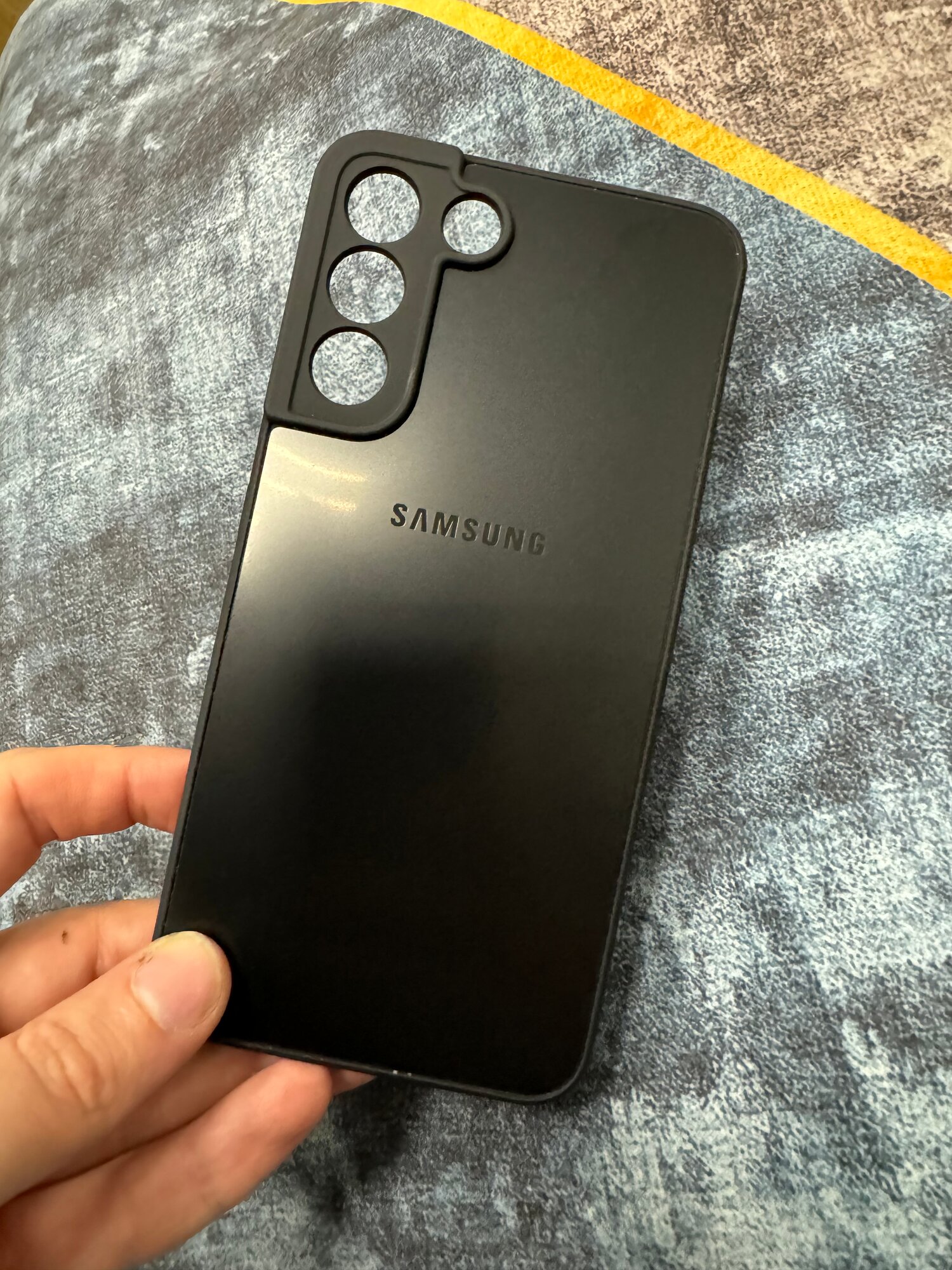 Чехол панель накладка бампер MyPads Log на Samsung Galaxy S23 (SM-S911B) пластиковая крышка c защитой камеры и логотипом матовый черный MyPads