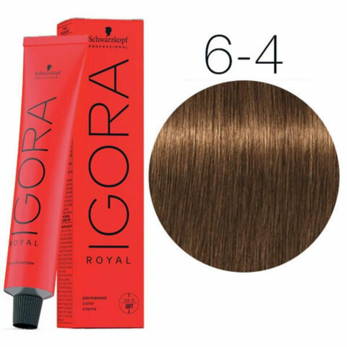 Schwarzkopf Igora Royal - 6-4 Темный русый бежевый Стойкая крем-краска для волос 60 мл