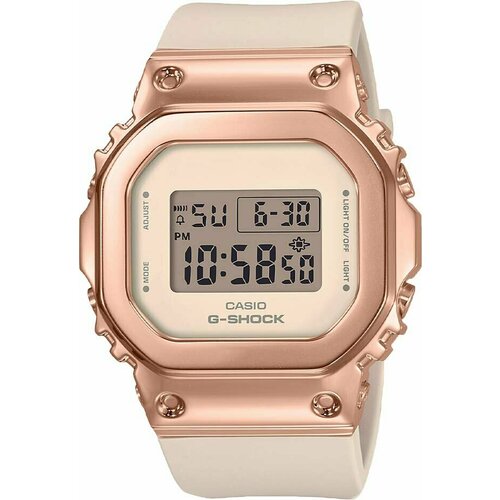 Наручные часы CASIO G-Shock GM-S5600PG-4, розовый, бежевый zcc ct gm 4e d1 0s gm 4e d1 5s gm 4e d2 0s gm 4e d2 5s gm 4e d3 0s gm 4e d4 0s gm 4e фрезы с четырьмя параллельными краями и хвостовиком