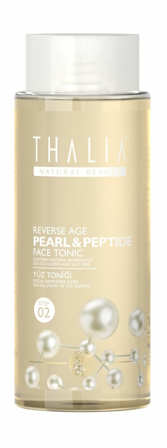 Антивозрастной тоник для лица с жемчужной пудрой / Thalia Natural Beauty Reverse Age Pearl & Peptide Face Tonic