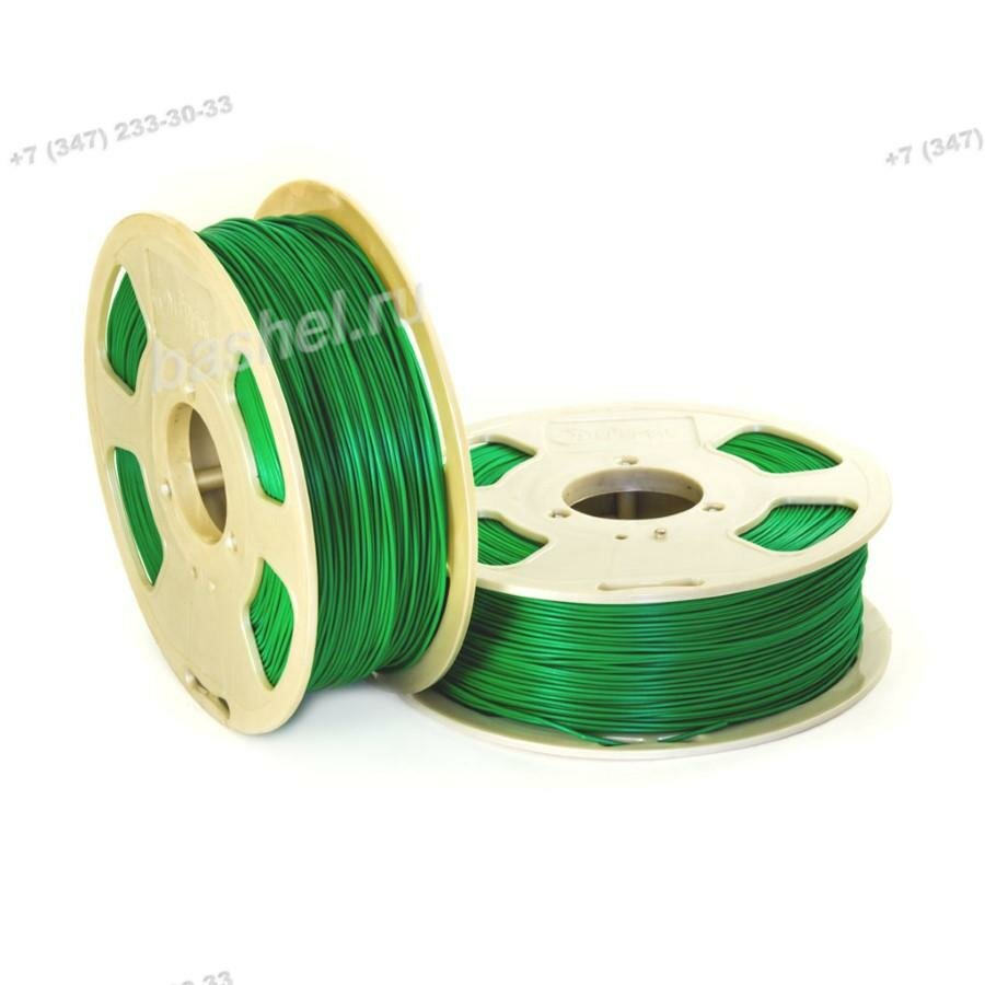 Пластик для 3D принтера GF ABS Просто зелёный (Just green) 175 мм. 1 кг Geek Filament