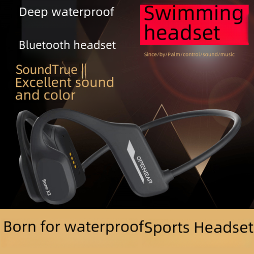 Водонепроницаемая спортивная гарнитура с костной проводимостью Bluetooth 5.2 bluetooth гарнитура x7 с костной проводимостью для плавания