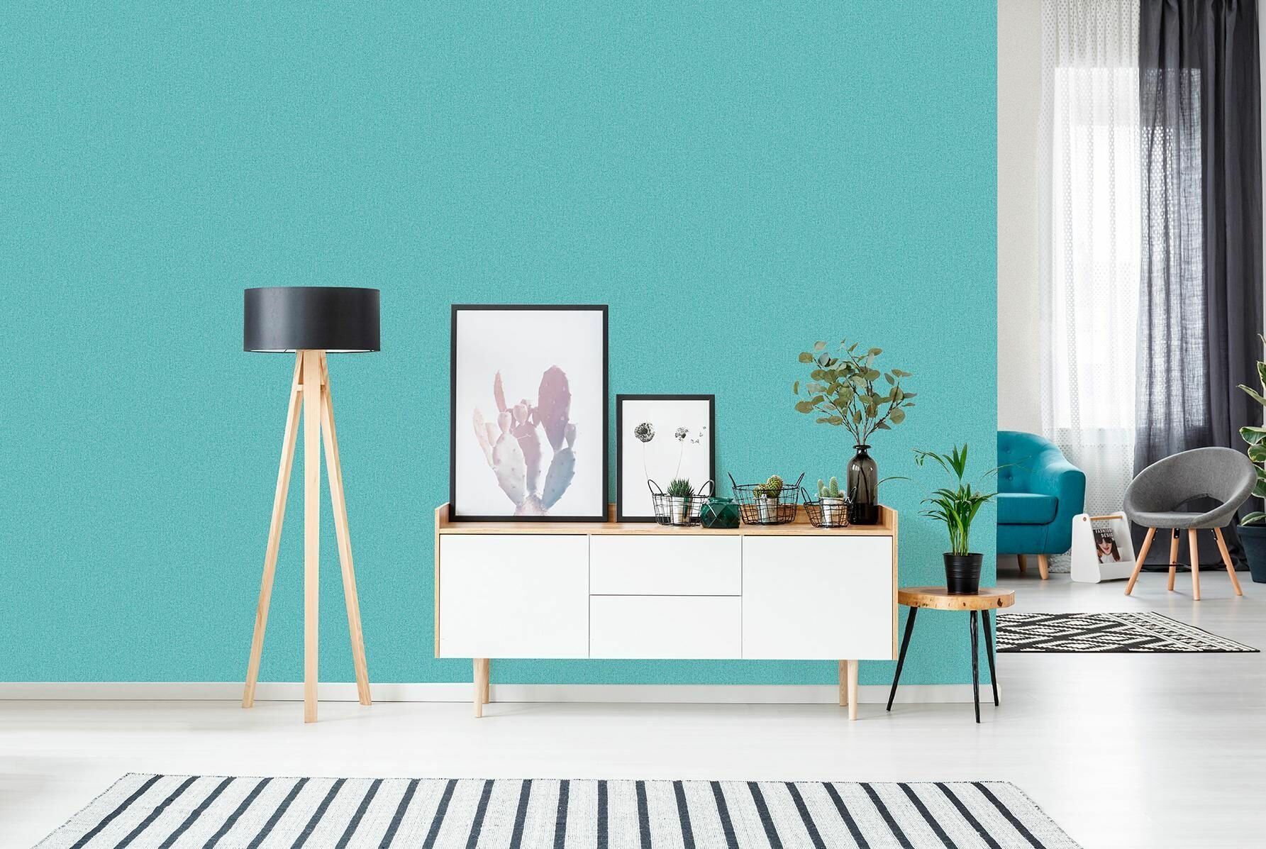 фото Обои виниловые горячего тиснения, плотные, матовые, антивандальные, можно красить, рогожка под текстиль, фоновые / 1,06х10м / Elysium