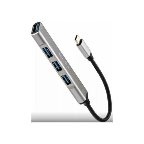 USB-хаб Telecom TA308C USB3.0 Hub 4 port, 0.2м usb разветвитель hub 3 0 usb type c 4 порта usb для подключения разъем кабеля type c