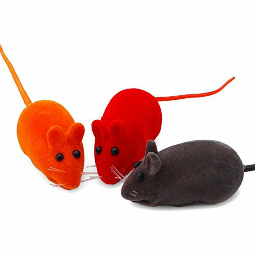 [24541] Игрушка для кошек Чистый котик Мышь 6см со звуком , резина СТ14179 1/30, 24541 (1 шт) чистый котик игрушка для кошек смайлики 1 шт