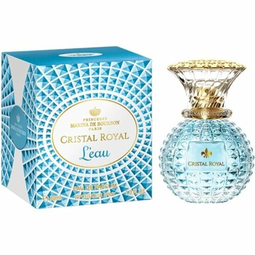 princesse marina de bourbon женский royal marina turquoise парфюмированная вода edp 50мл Marina De Bourbon Cristal Royal L`Eau Парфюмерная вода 30 мл