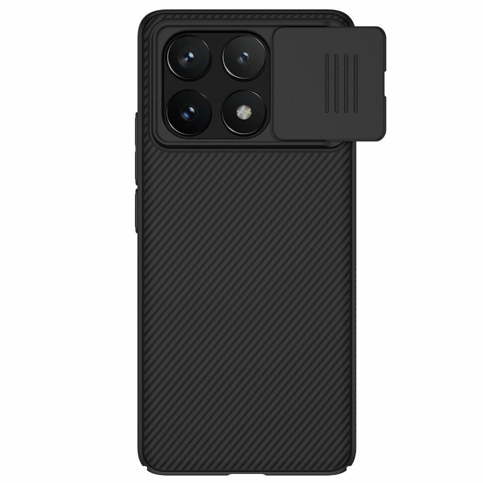 Накладка Nillkin Cam Shield пластиковая для Xiaomi Redmi K70E / Poco X6 Pro 5G Black (черная)