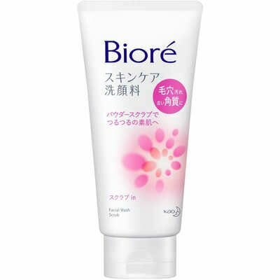 KAO Biore Skin Care Scrub In Пенка-скраб для лица, c освежающим цветочным ароматом, туба 130 г