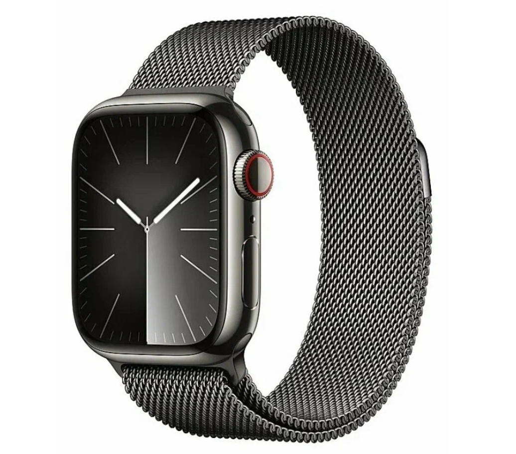 Apple Watch 9 41 Stainless Steel Graphite Milanese Loop