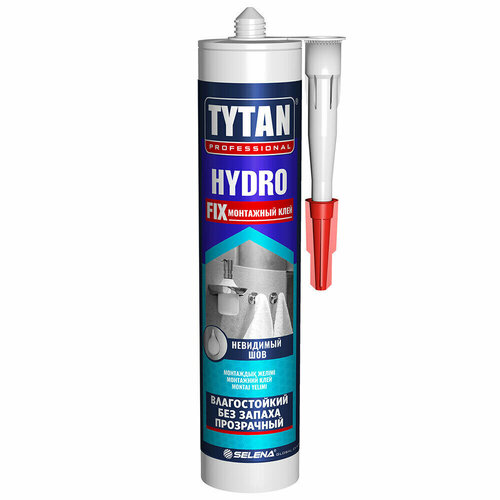 клей монтажный tytan professional hydro fix прозрачный 310 мл Клей монтажный акриловый Tytan Hydro Fix прозрачный 310 мл