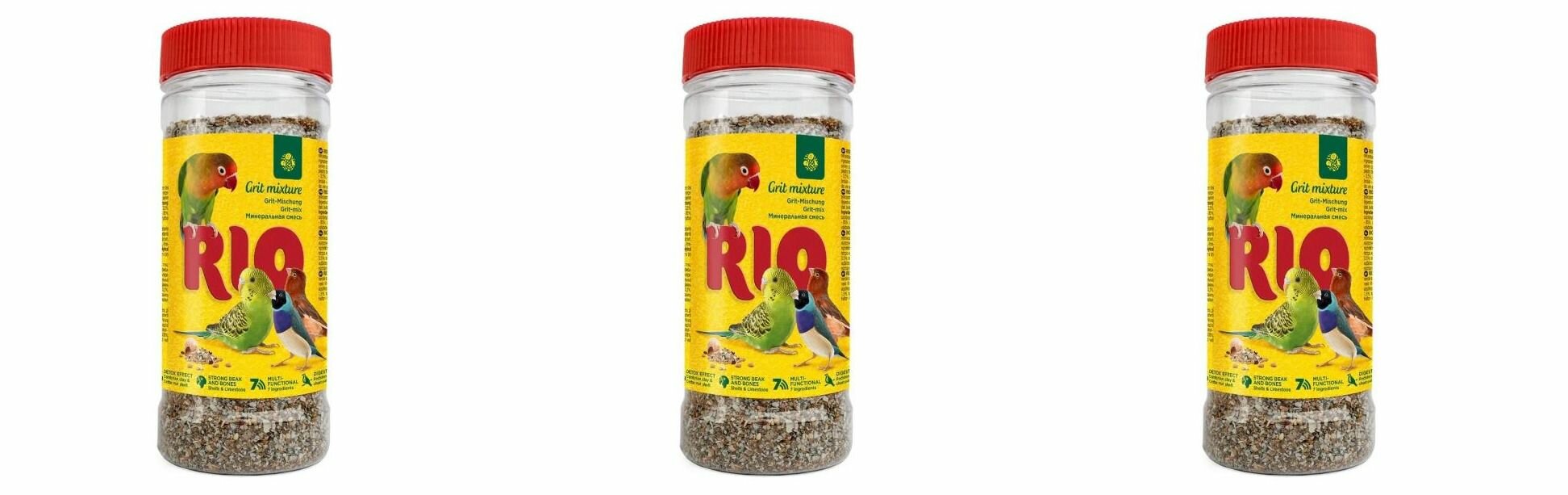 Rio Лакомство минеральная смесь для всех видов птиц, 520 гр - 3 шт