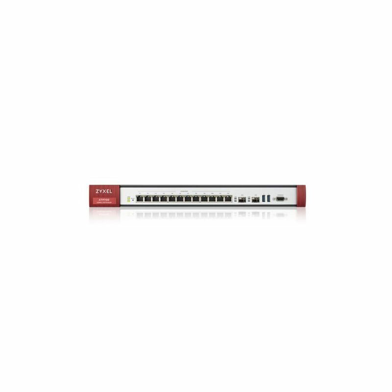 Межсетевой экран/ ZYXEL ZyWALL ATP700 Firewall, Rack, 12 Configurable (LAN / WAN) GE, 2xSFP, 2xUSB3.0, AP Controller (8/
