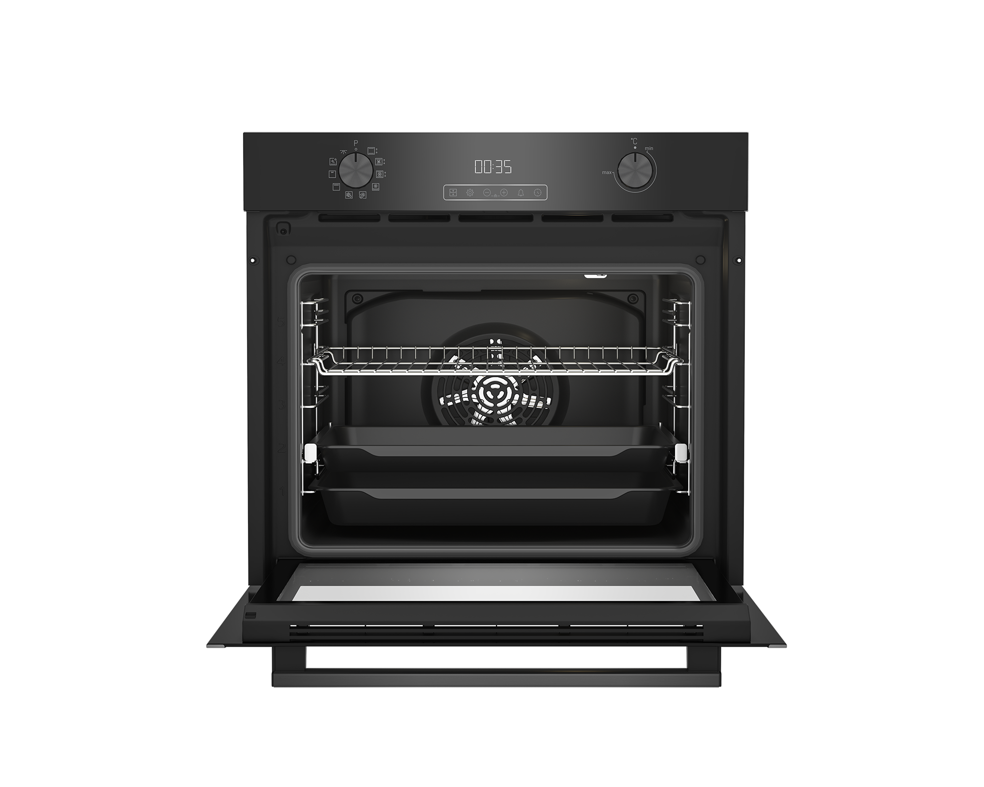 Электрический духовой шкаф Hotpoint FE9 831 JSH BLG, гриль/конвекция, черный - фотография № 3