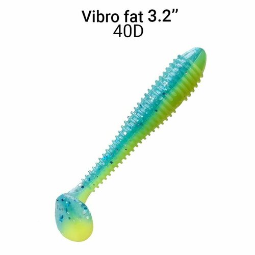 Силиконовые приманки Crazy Fish Vibro Fat 3.2 73-80-40d-6, 5 шт. Приманка для рыбалки, 80 мм. силиконовая приманка мягкая съедобная crazy fish vibro fat 3 2 80 мм 73 80 18 6 5 шт