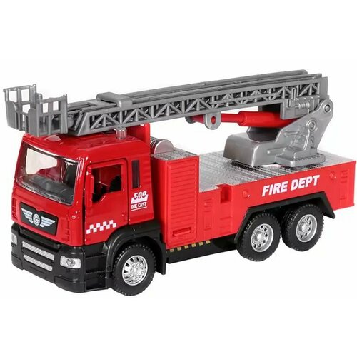 Модель машины Пожарная охрана (17см) свет, звук, Инерционный механизм 3633 грузовик инерционный камаз пожарная охрана свет и звук
