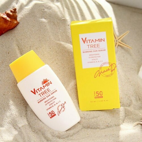 Солнцезащитная сыворотка Grace Day с витаминами SPF50 PA 50 мл комплект из 2 шт 2288₽