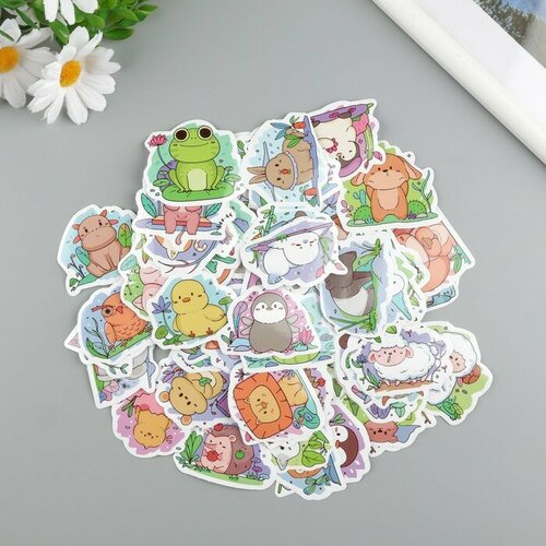 Наклейки пластик На пруду набор 60 шт 10х12 см 434₽