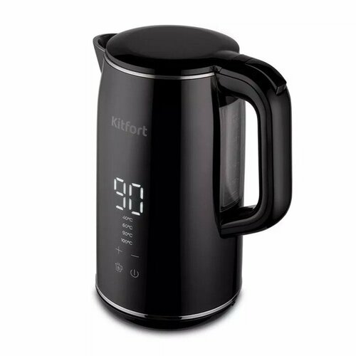 Чайник электрический Kitfort КТ-6131 пластик колба металл 17 л 2200 Вт чёрный 549000₽