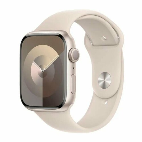 Смарт-часы Apple Watch Series 9 GPS Aluminium Case 45mm Sport Band Starlight 5227700₽