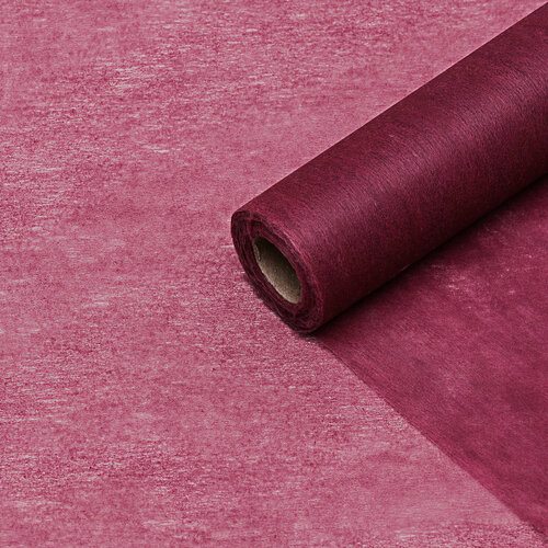Фетр для декора и флористики однотонный бургундский красный рулон 1шт 50 см x 15 м 798₽