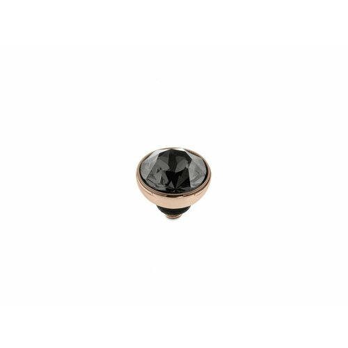 Кольцо Qudo, кристаллы Swarovski, черный кольцо qudo бижутерный сплав кристаллы swarovski золотой розовый