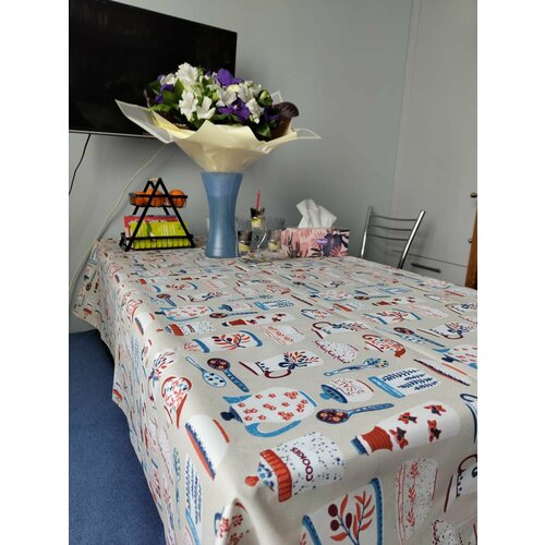 Скатерть из ткани Duck с водо- и грязеотталкивающими свойствами текстильная с тефлоновой пропиткой 160250см Duck 4000₽