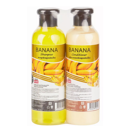 Набор для ухода за волосами Coco Blues шампунь и кондиционер с экстрактом банана 360 мл x 2 1193₽