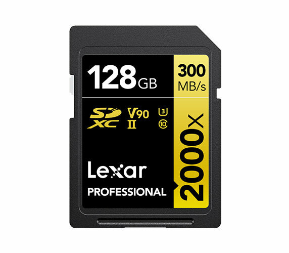 Карта памяти LEXAR Professional 2000x SDXC UHS-2 U3 V90 128 ГБ