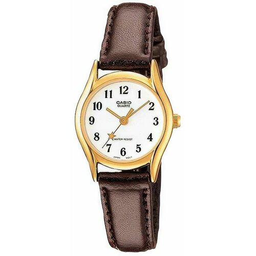 фото Наручные часы casio, белый, золотой, коричневый