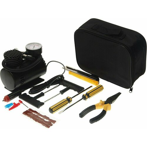 Компрессор автомобильный с набором инструментов WMC TOOLS 1986₽