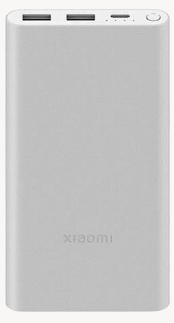 Xiaomi внешний аккумулятор Mi Power Bank 3 10000 mAh (PB100DZM), серебристый