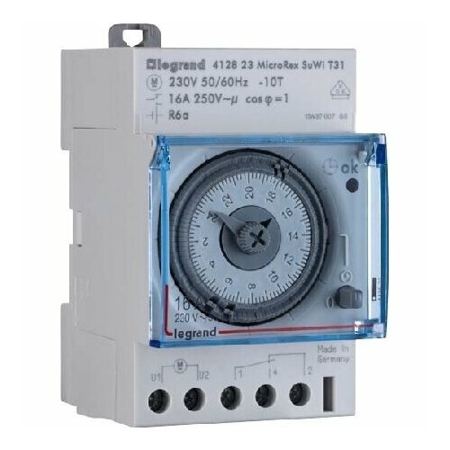 Аналоговый таймер 230 В переменного тока MicroRexP-PT31412823 – Legrand Bticino – 412823 – 3245064128230