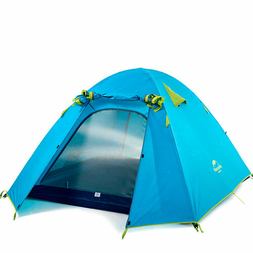 Палатка Naturehike P-Series Aluminum Pole Tent With New Material 210T65D Embossed Design 4 man Sea Blue