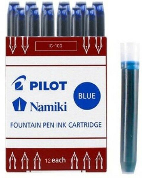 Картридж чернильный для перьевой ручки PILOT синие 12шт/уп IС-100 (L)
