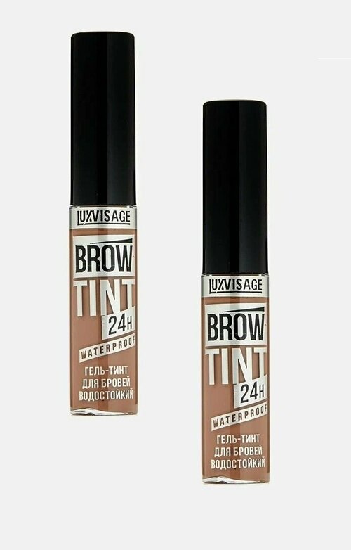 Гель-тинт Luxvisage для бровей BROW TINT водостойкий 24H, тон 101, 2 шт